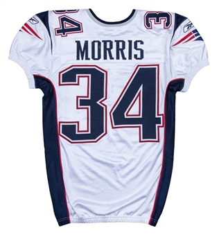 2010 Sammy Morris Game Used New England Patriots Road Jersey Photo Matched To 10/4/2010 (Patriots Pro Shop)